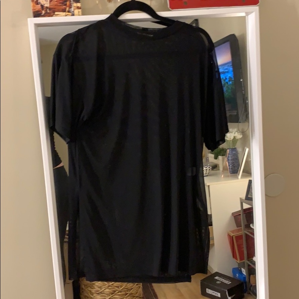 See thru long t shirt